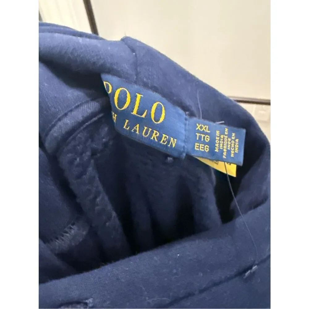 Polo Ralph Lauren The RL Fleece Leather-Big Pony Hoodie